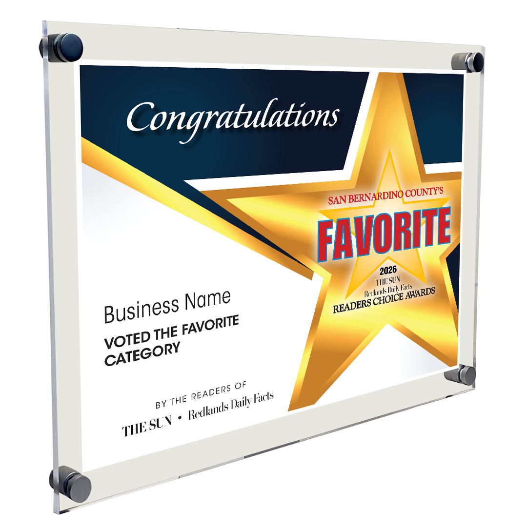 The Sun & Daily Facts Best Of and Readers Choice Certificate - 10