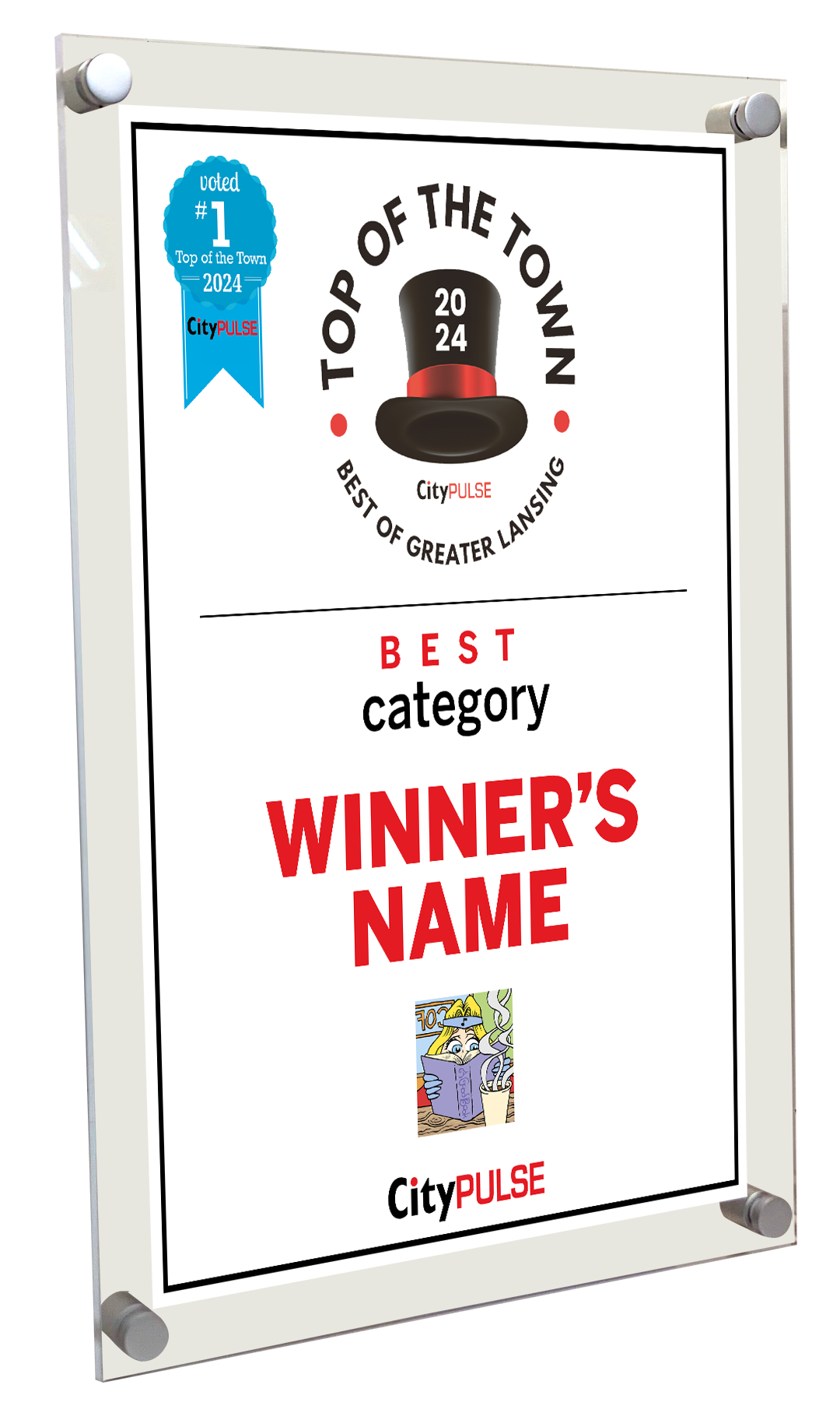 City Pulse: Top of the Town Awards - Acrylic Plaques