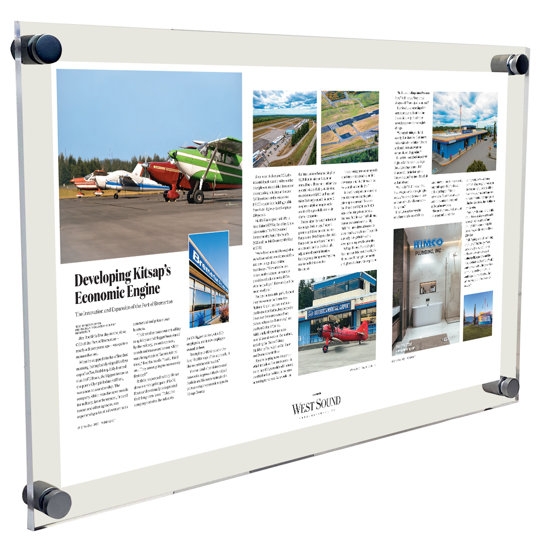 West Sound Magazine Article & Cover Acrylic Plaques