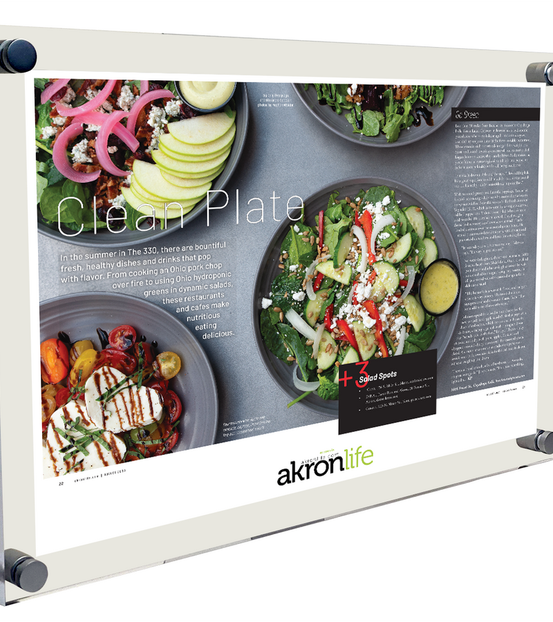 Akron Life Article & Cover Acrylic Plaques