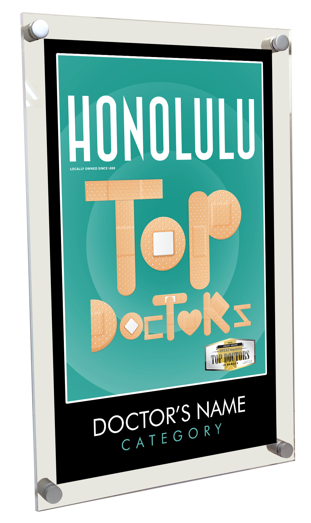 HONOLULU Magazine Top Doctors Acrylic Plaques