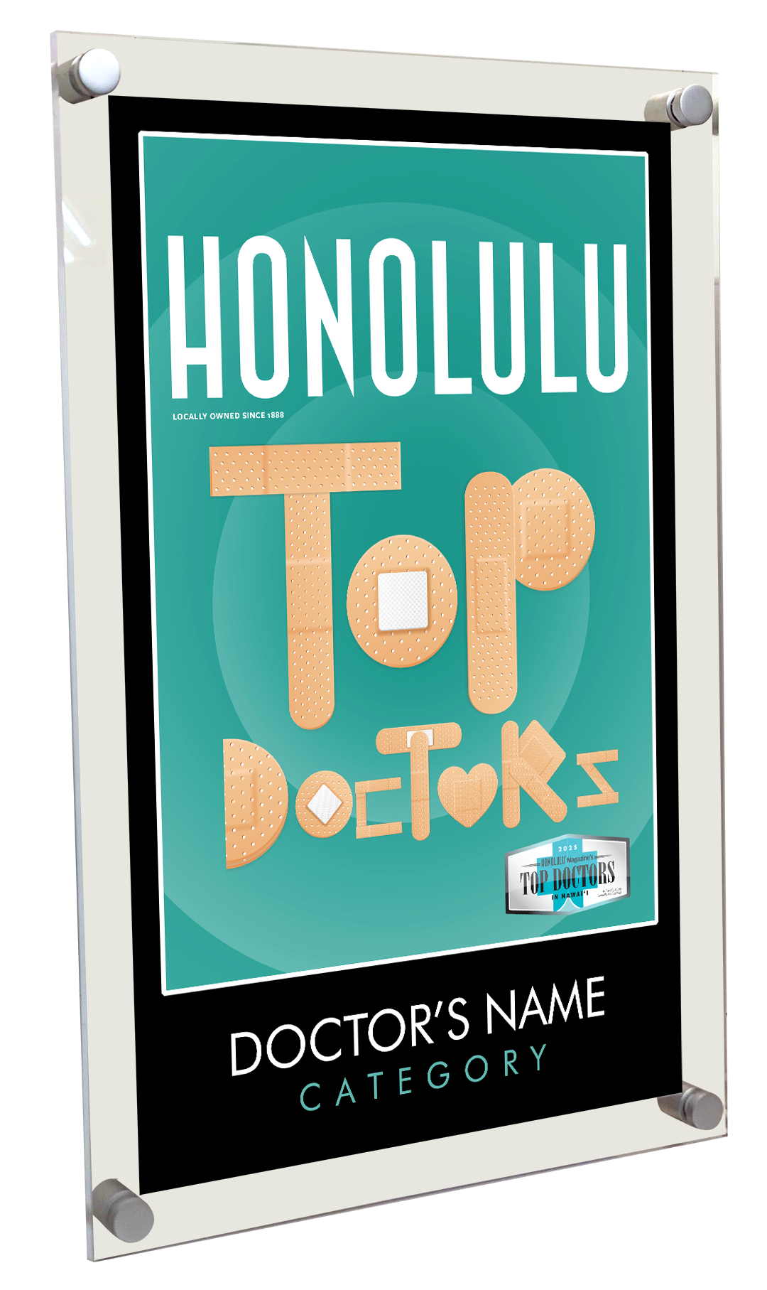 HONOLULU Magazine Top Doctors Acrylic Plaques