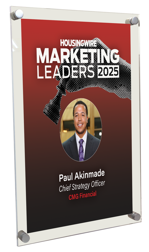 HousingWire Editorial Award Programs Plaque - Acrylic Standoff