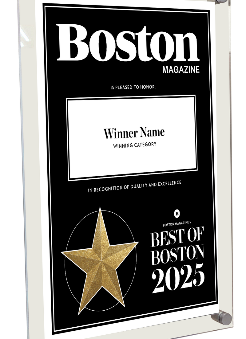Best of Boston Magazine Award - Acrylic Standoff Plaque