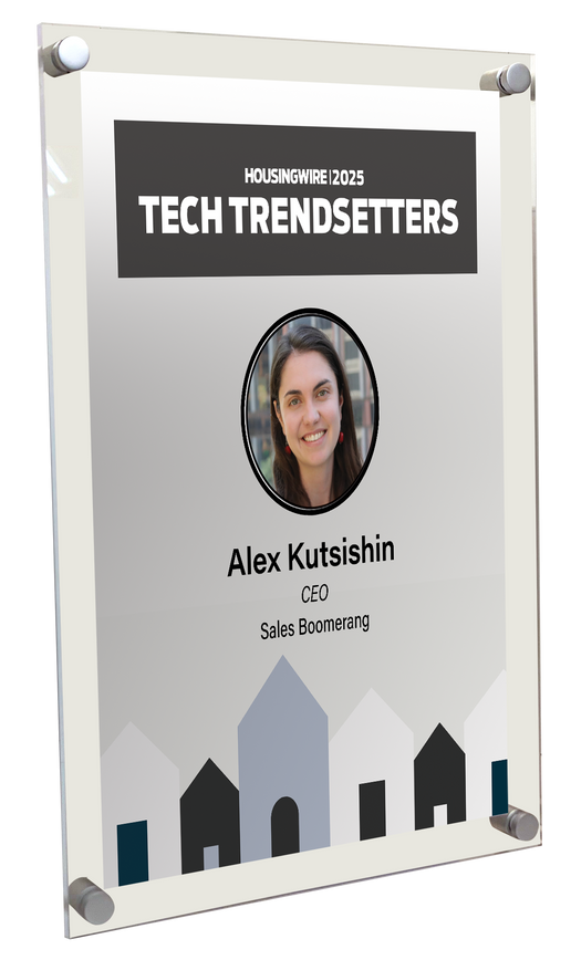 HousingWire Editorial Award Programs Plaque - Acrylic Standoff