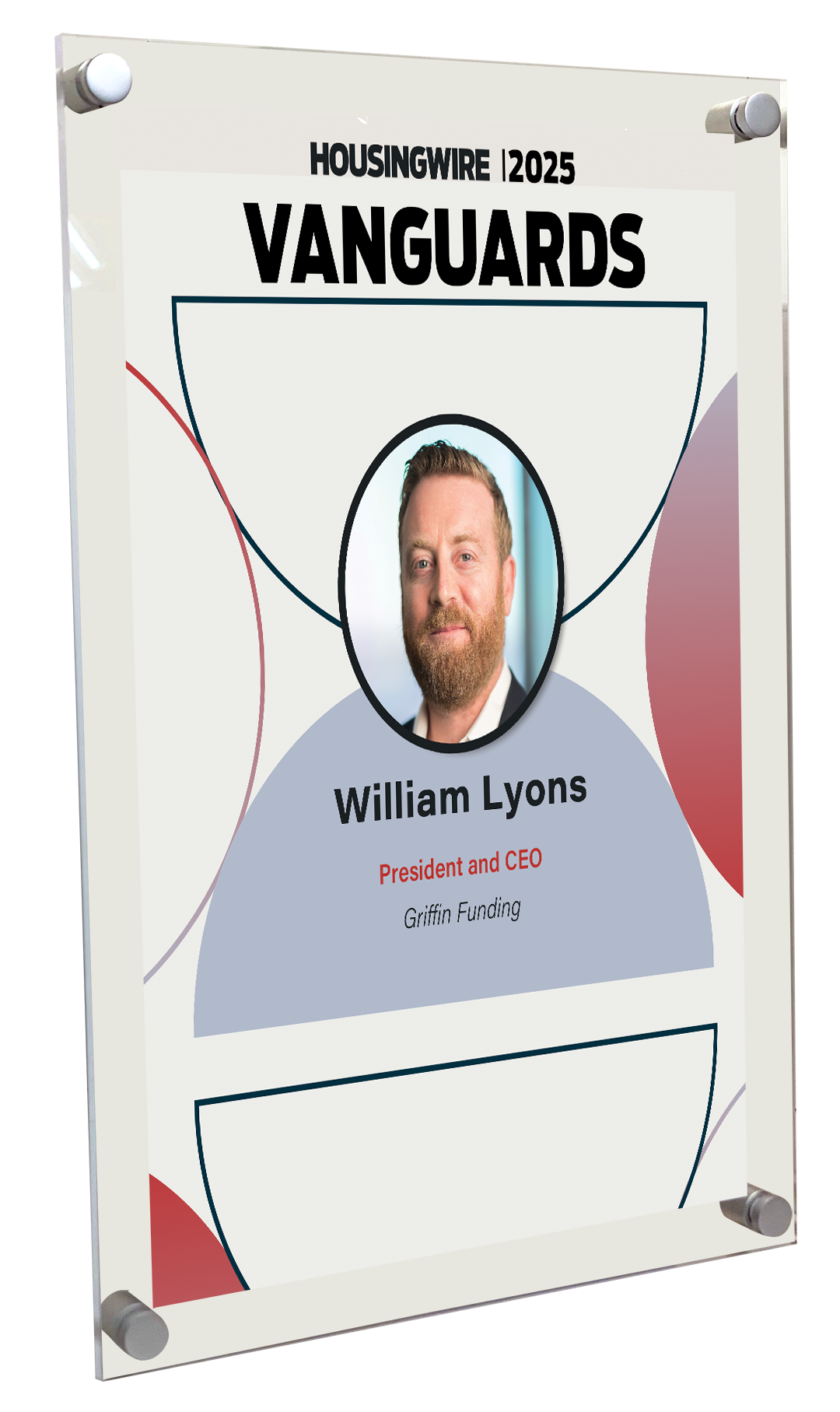 HousingWire Editorial Award Programs Plaque - Acrylic Standoff