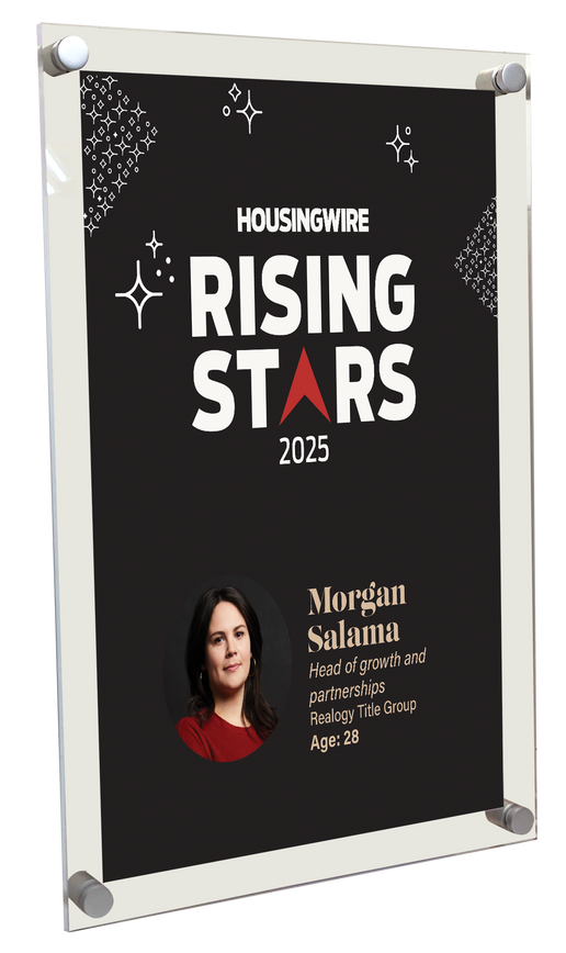 HousingWire Editorial Award Programs Plaque - Acrylic Standoff