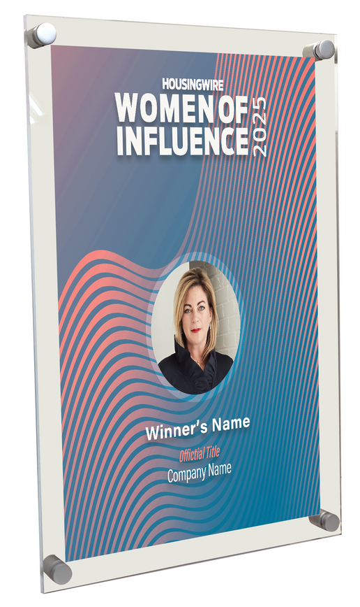 HousingWire Editorial Award Programs Plaque - Acrylic Standoff