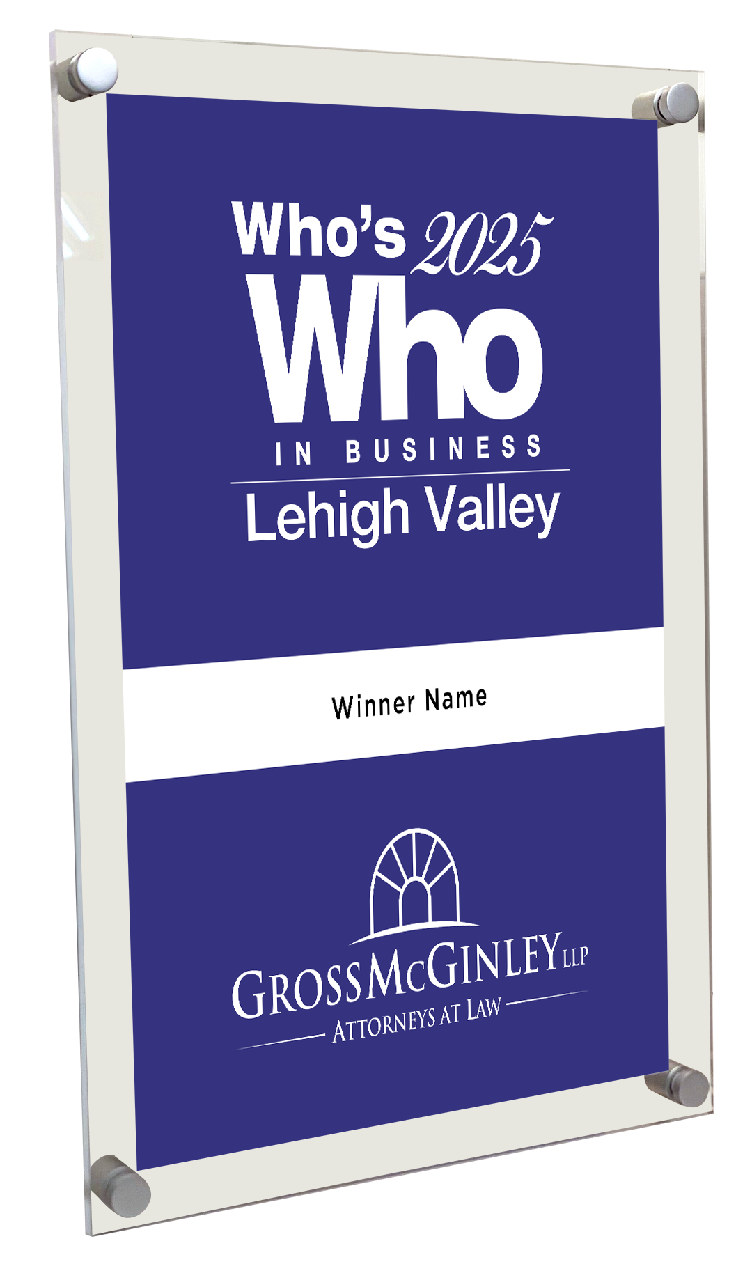 Lehigh Valley Style Who’s Who in Business Acrylic Plaques