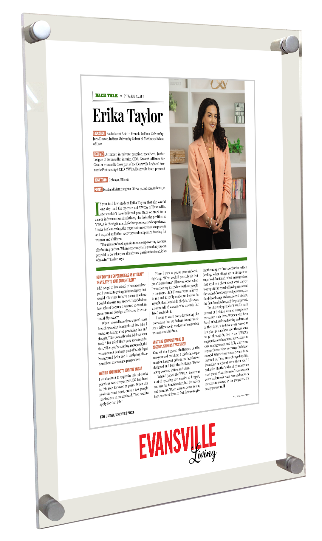 Evansville Living Archive - Personality - Acrylic Plaques