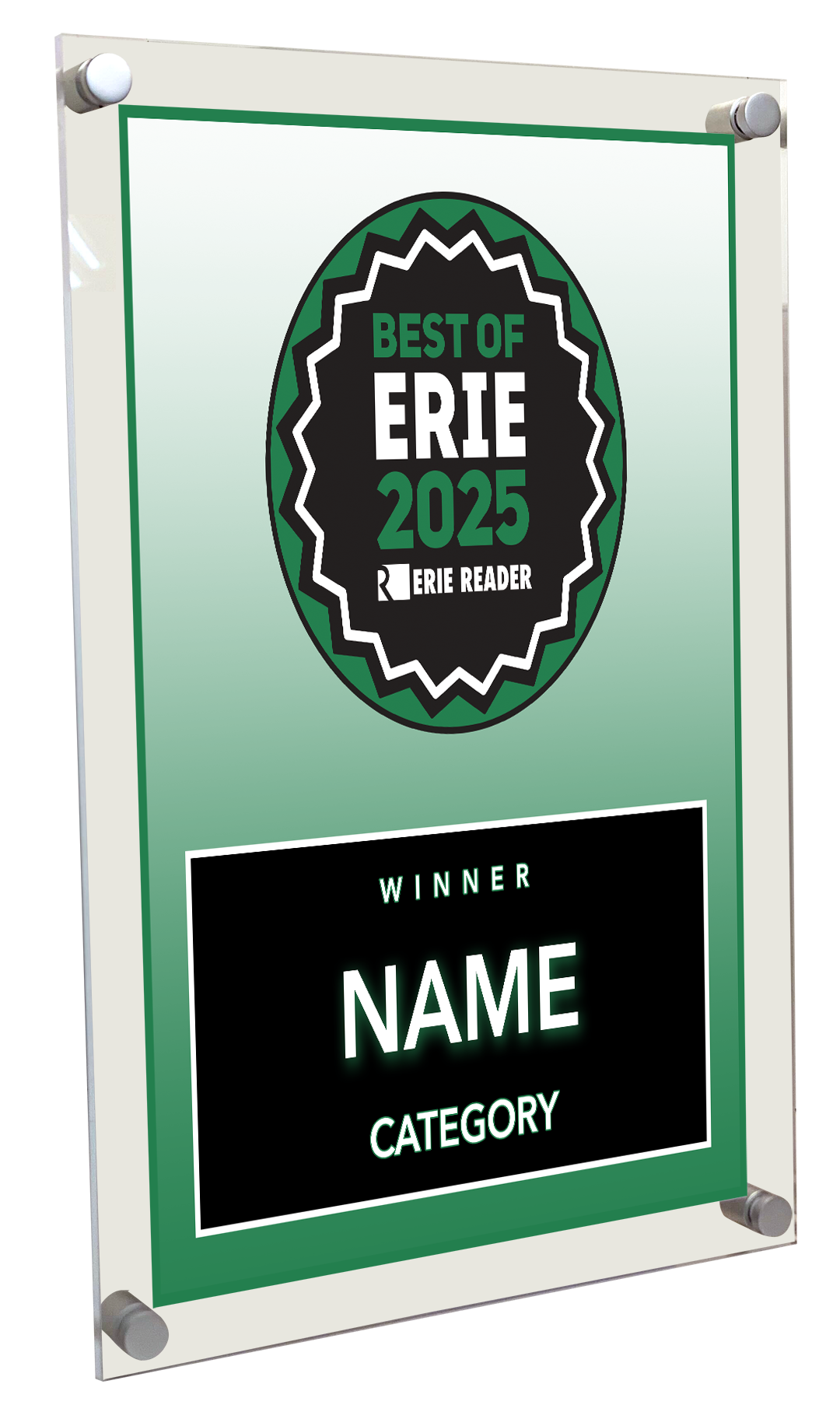 Best of Erie Award - Acrylic Standoff