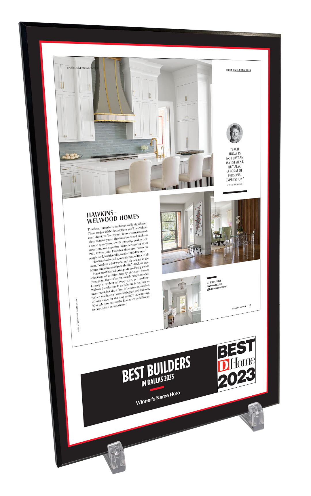 D Home Professional Services Single-Page Article Plaques