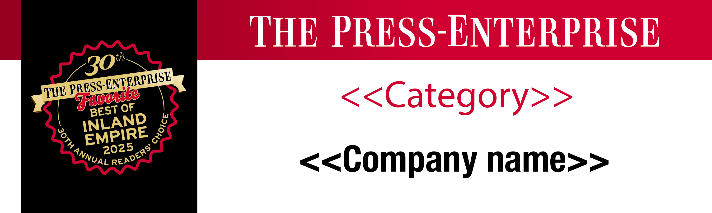 Best of Inland Empire Readers Choice Award | Outdoor Banners