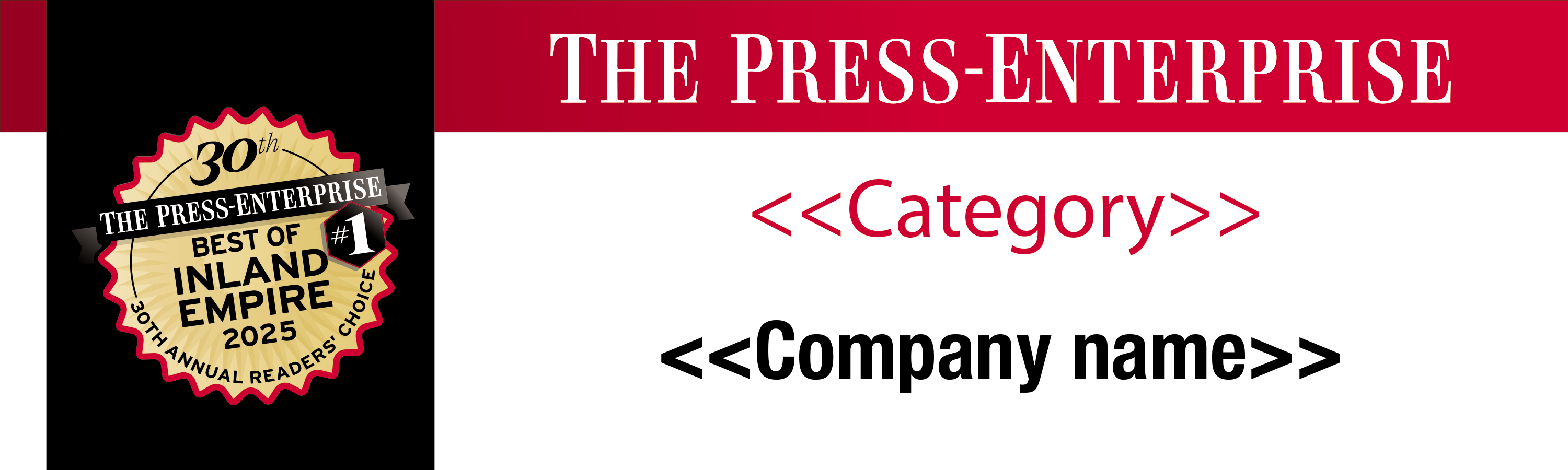 Best of Inland Empire Readers Choice Award | Outdoor Banners