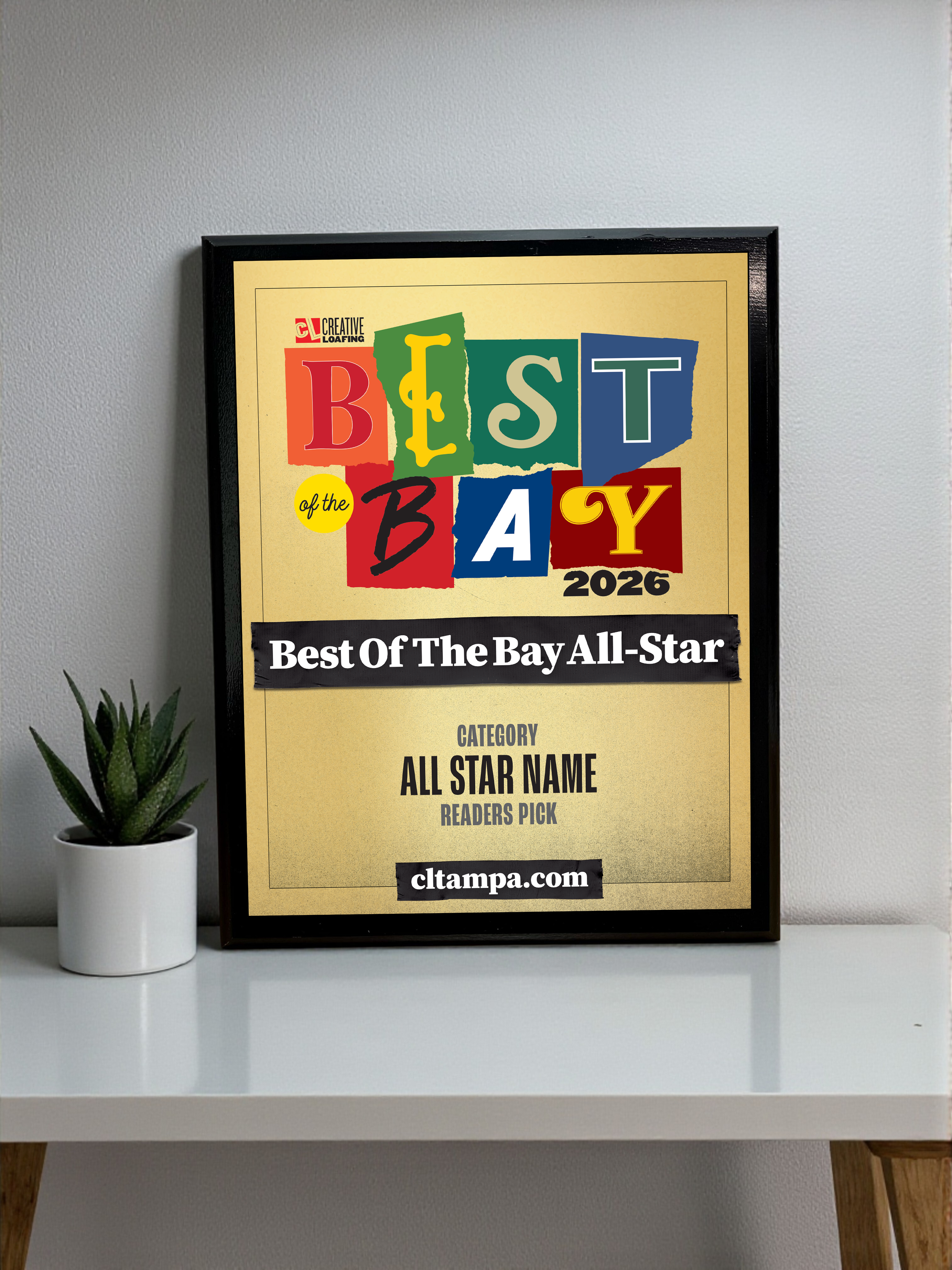 CL Tampa Bay Best of the Bay | Classic Plaque