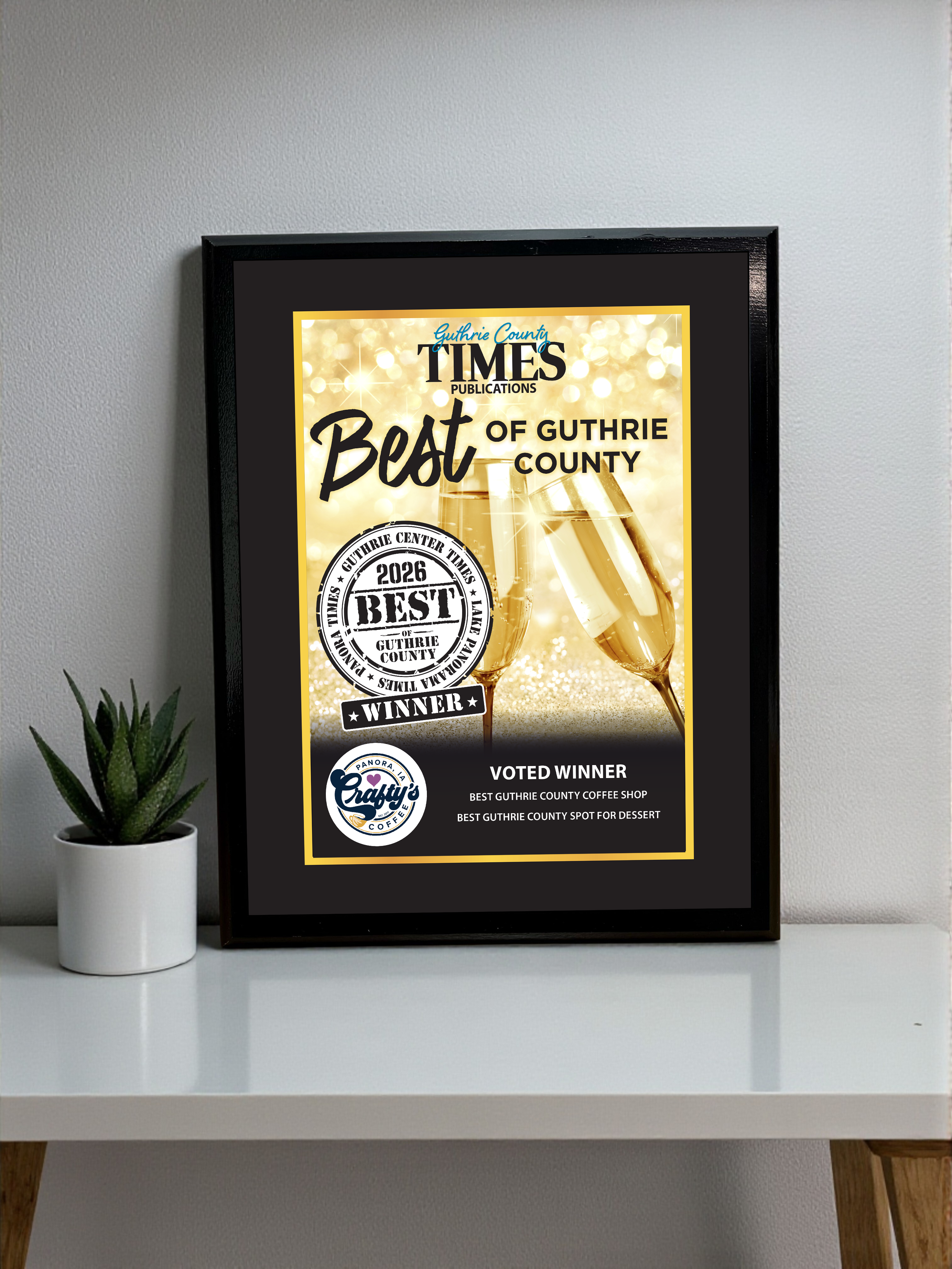 Guthrie Center Times - Best of Guthrie County - Classic Plaque