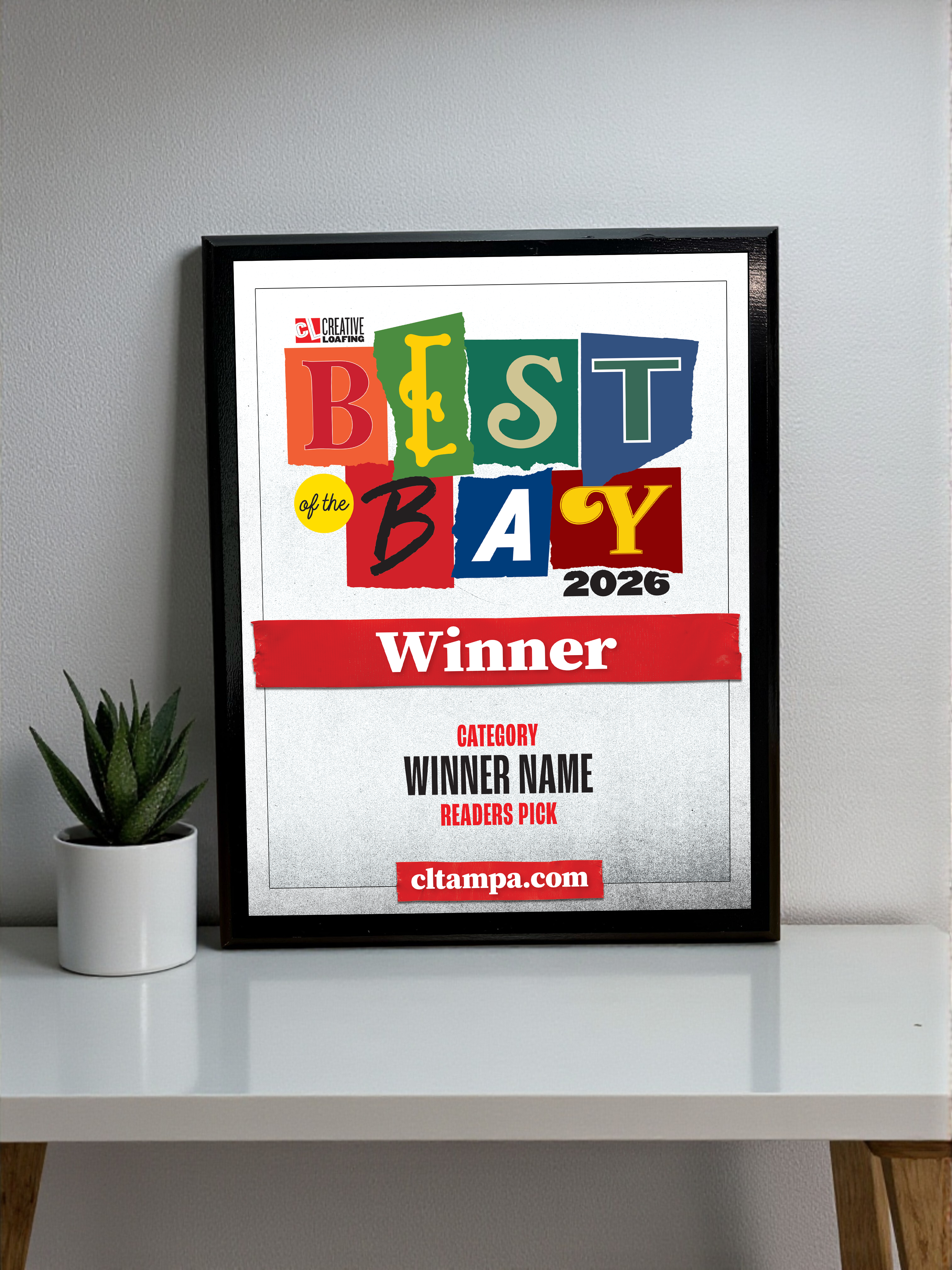 CL Tampa Bay Best of the Bay | Classic Plaque