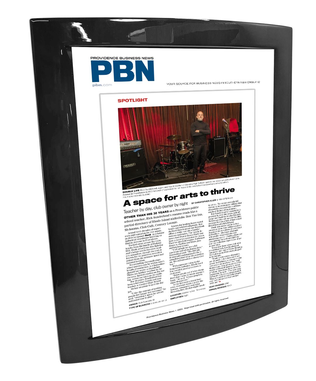 PBN Single Page Article - Rosewood with Metal Inlay