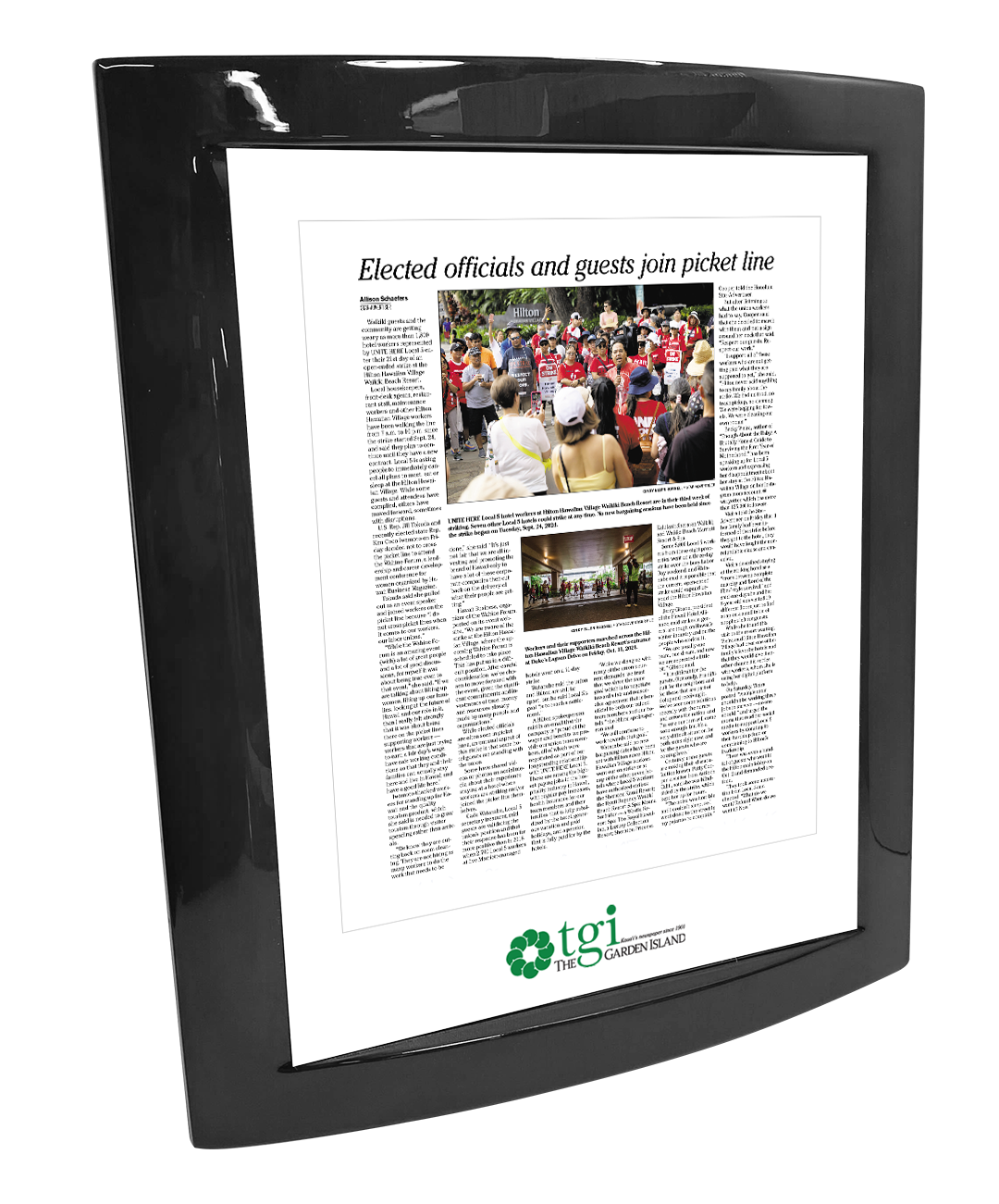 Oahu Publications Article - Eclipse Plaque with Metal Inlay