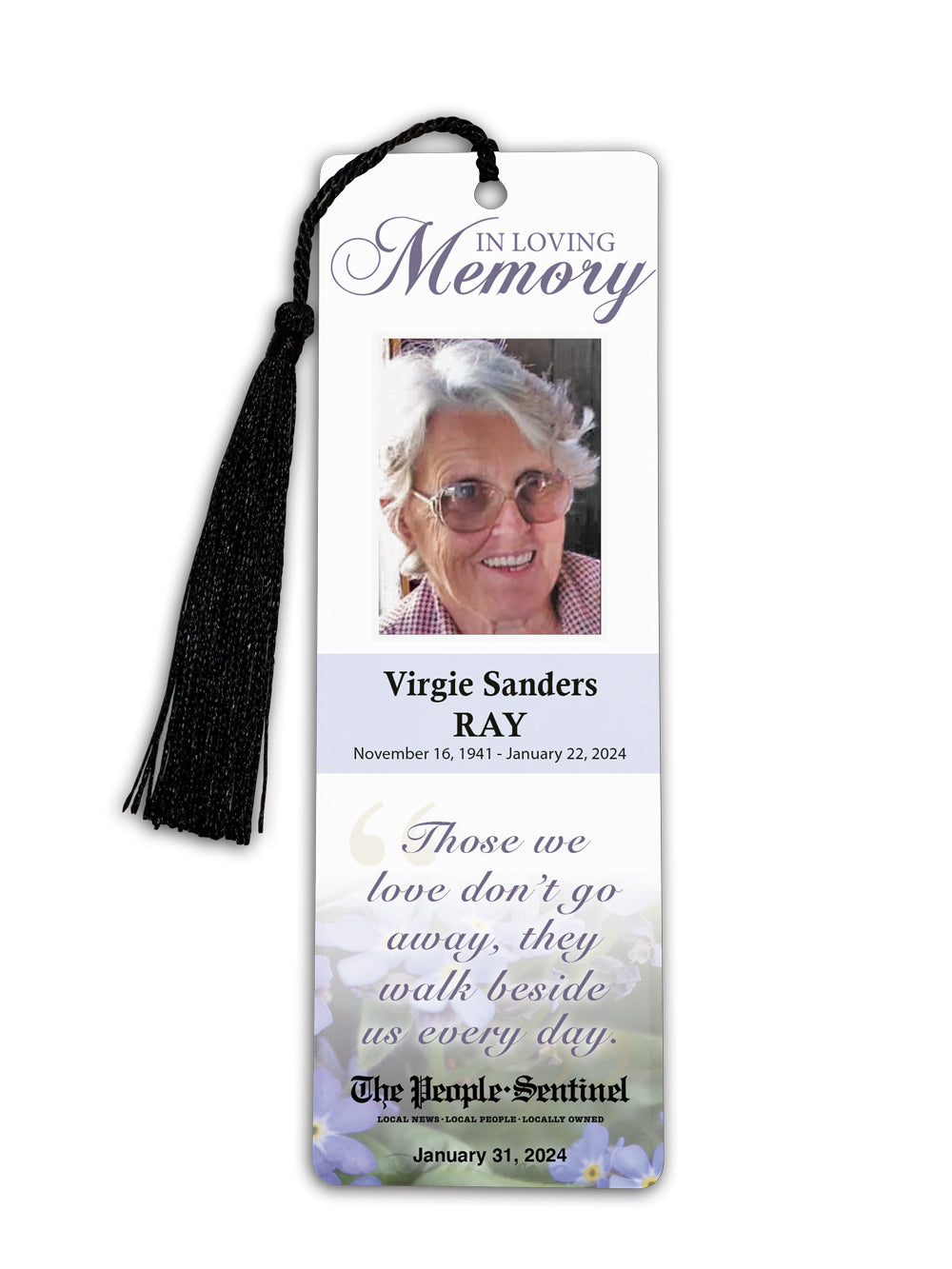 The People-Sentinel Memorial Bookmarks