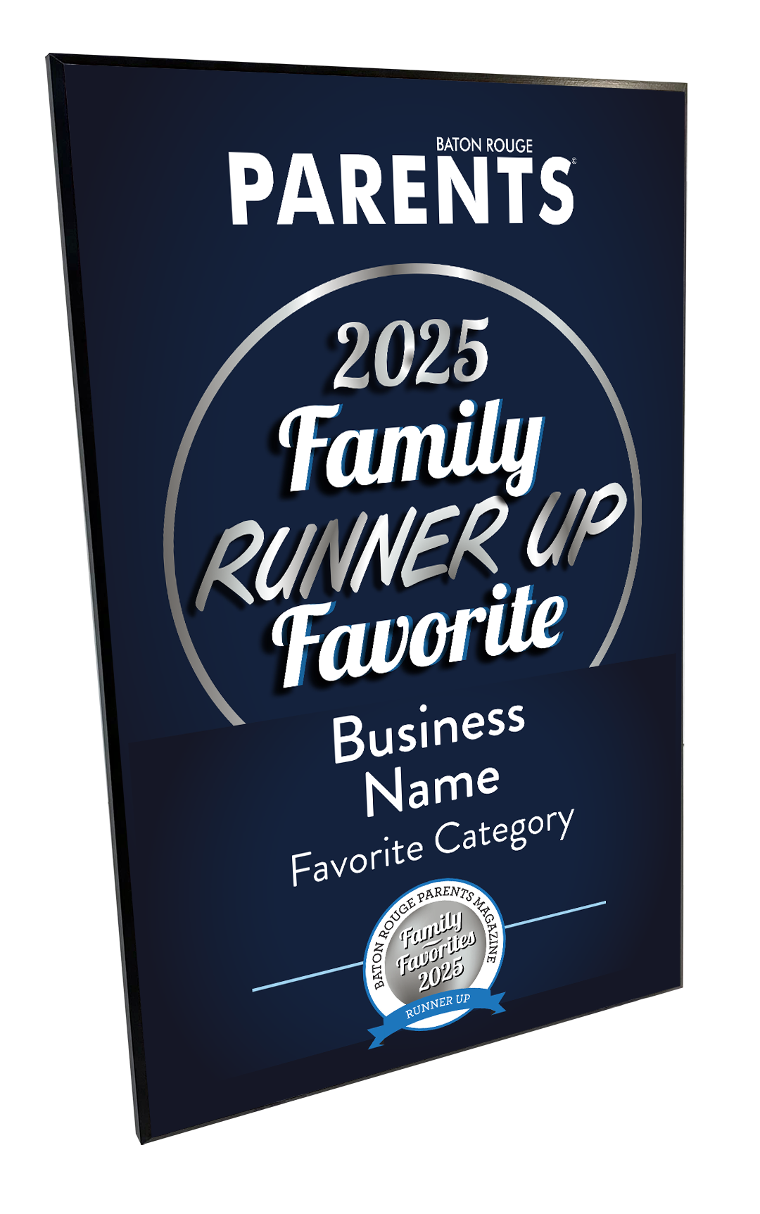 BR Parents Family Favorites Award Plaque