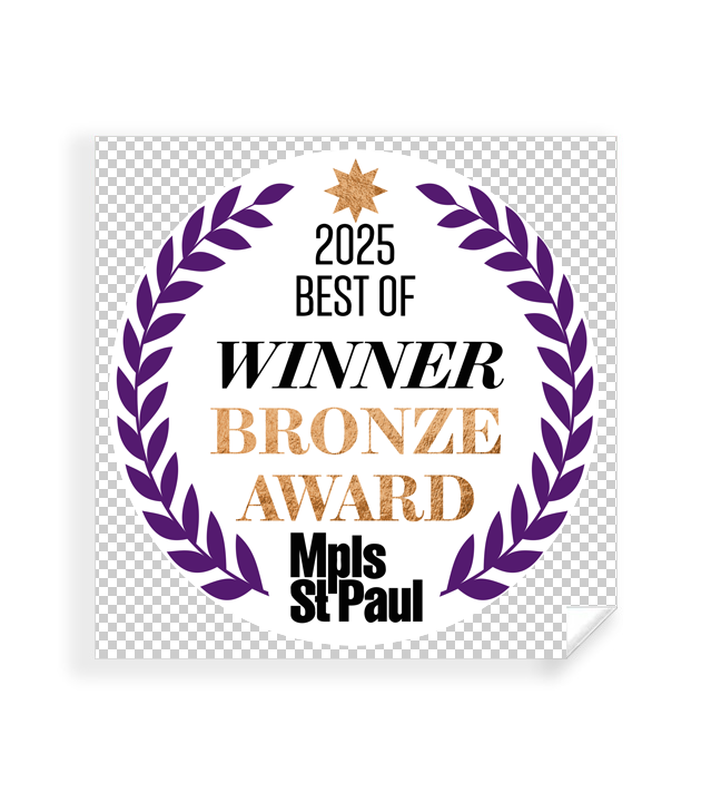 Mpls St. Paul - Best of Twin Cities - Transparent Window Cling