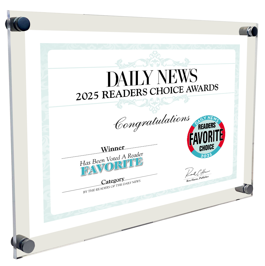 LA Daily News Best Of and Readers Choice Certificate - 10