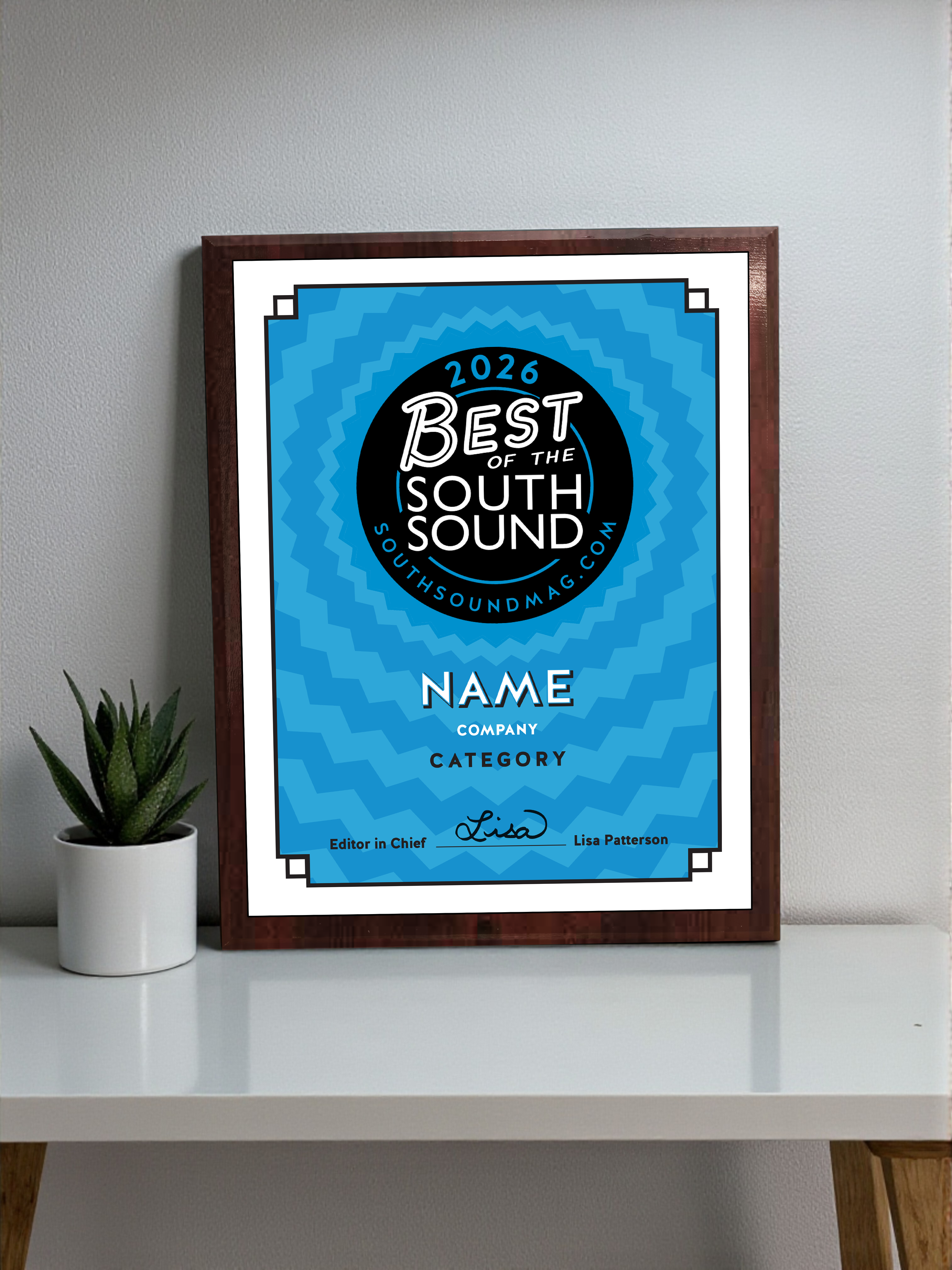 Best of South Sound Magazine Awards - Classic Plaque