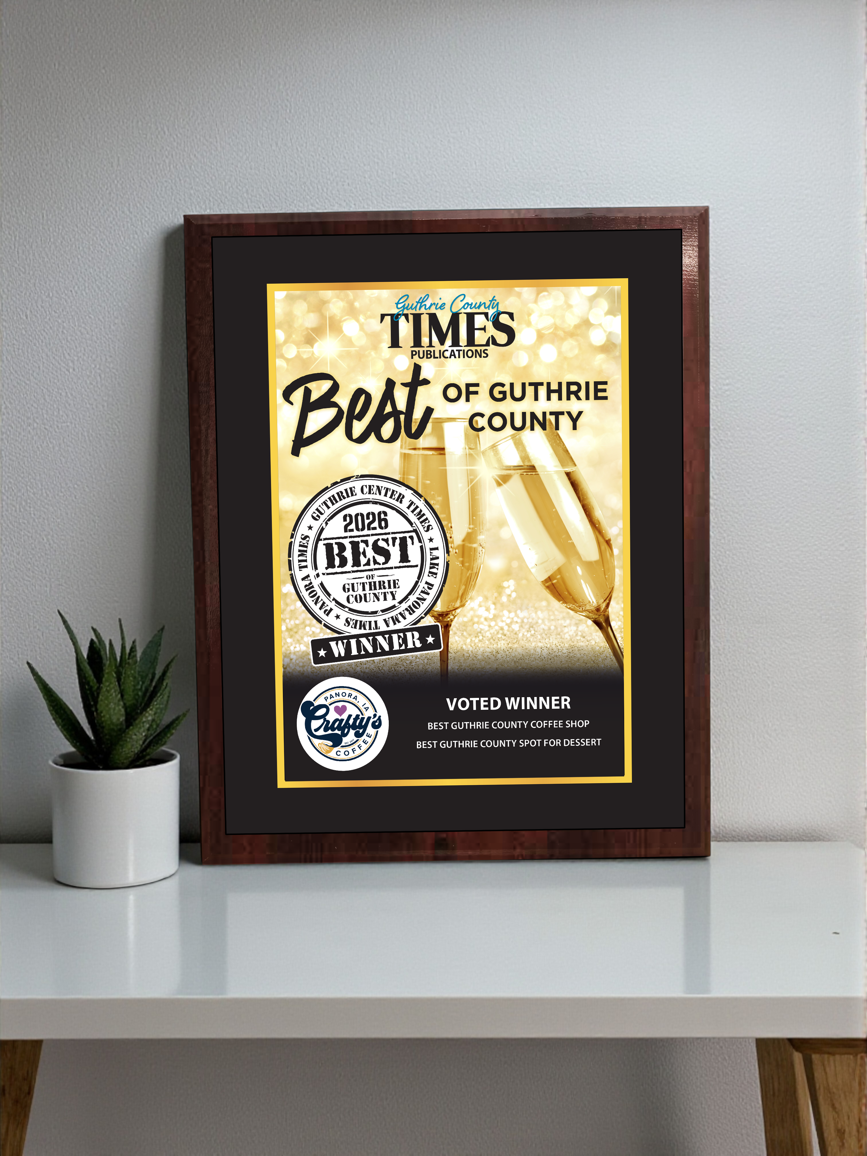 Guthrie Center Times - Best of Guthrie County - Classic Plaque