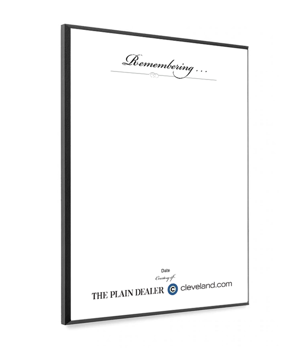 Cleveland Plain Dealer Memorial Plaque