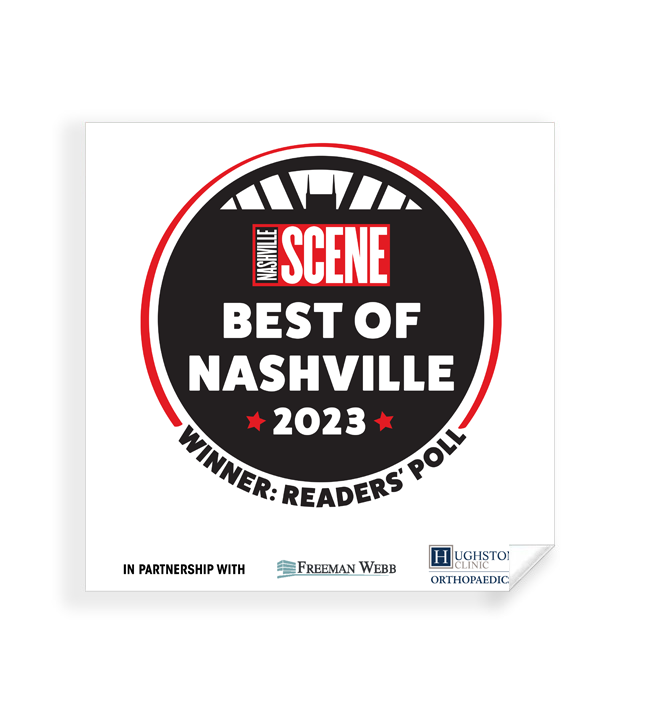 "Best of Nashville" Award - Window Decal