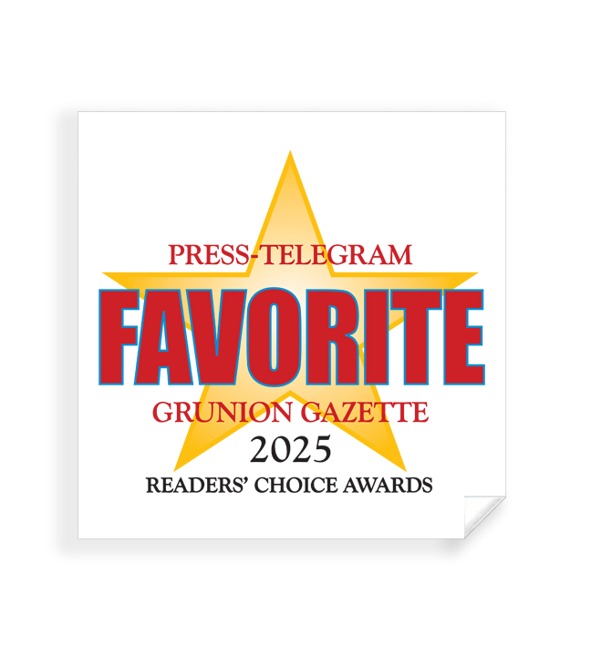 Press Telegram Best Of and Readers Choice - Window Cling