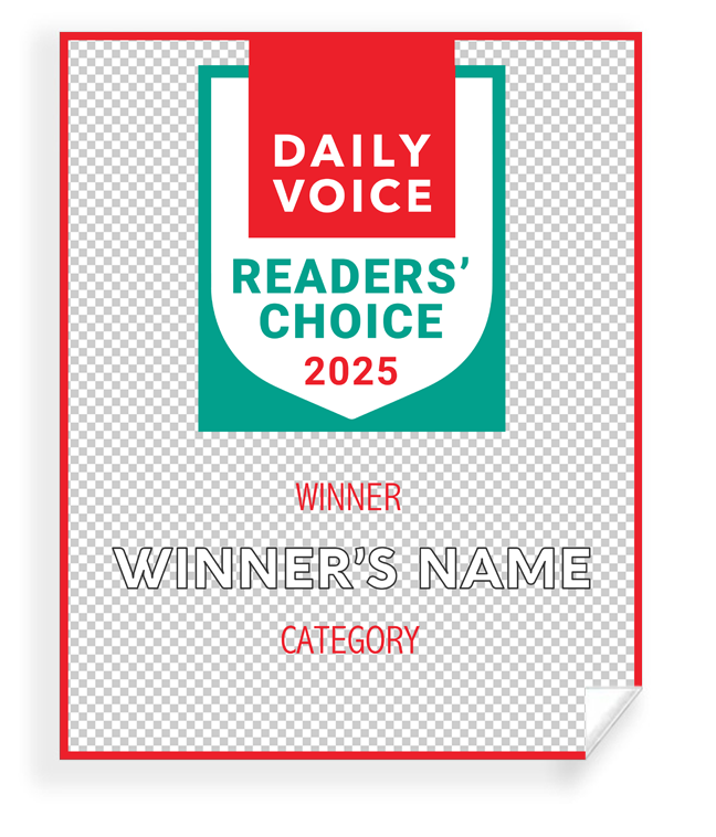 Daily Voice Readers' Choice Award - Window Decal