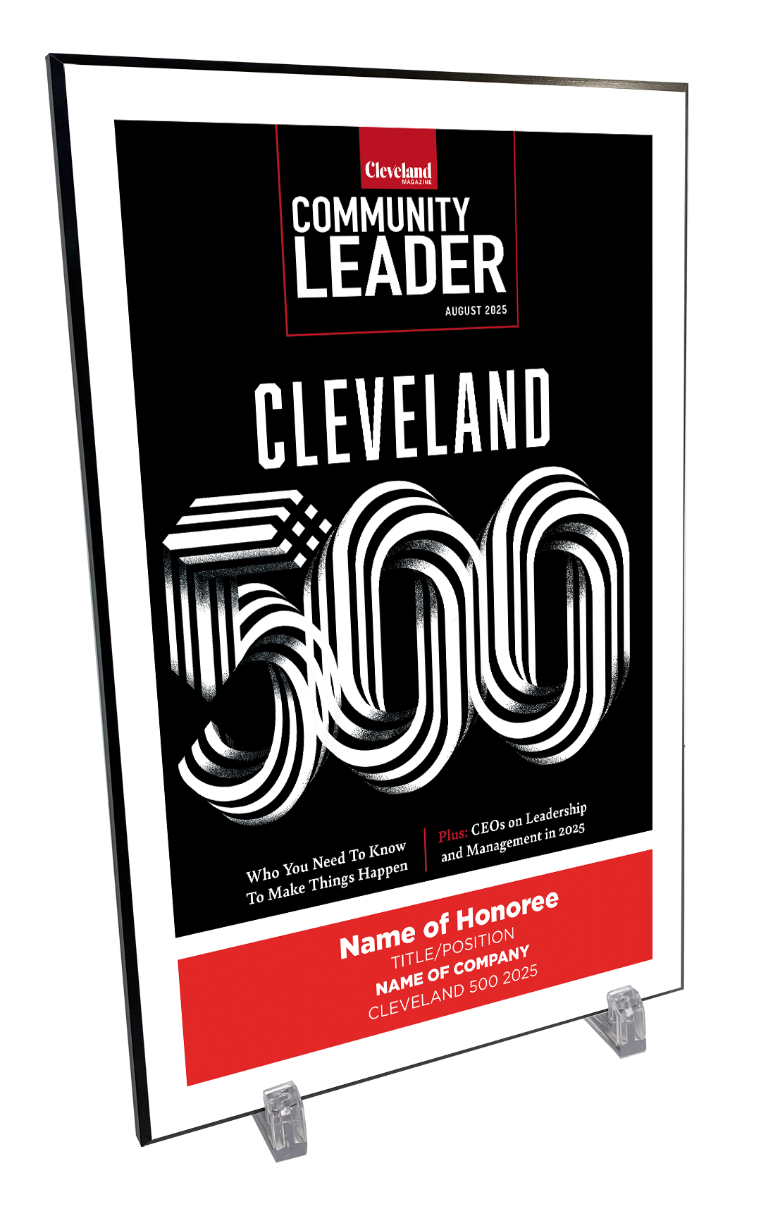 Cleveland 500 Cover Plaque