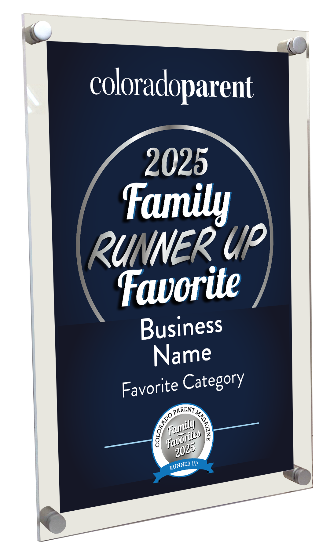 Colorado Parent Favorites Award Plaque