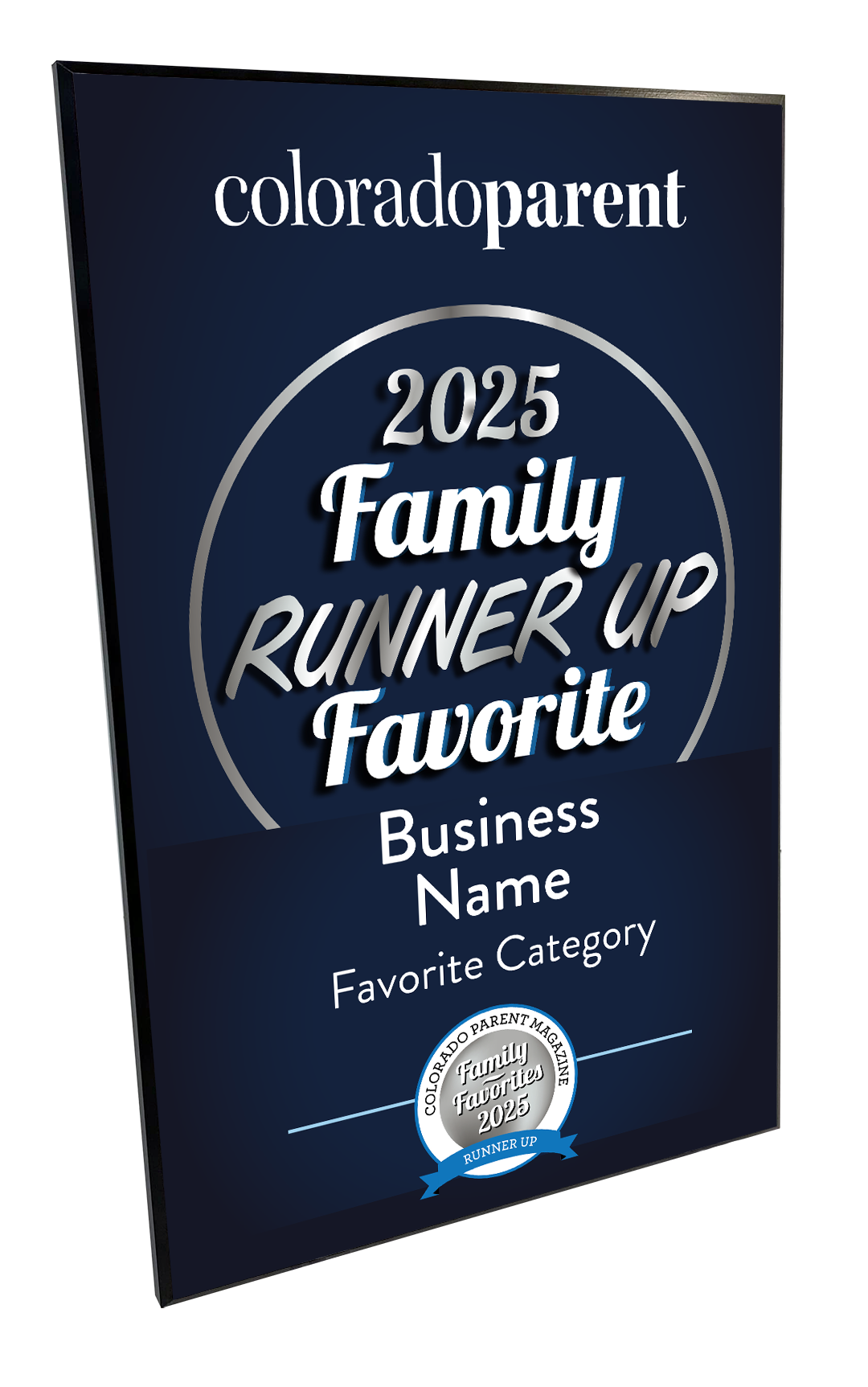 Colorado Parent Favorites Award Plaque