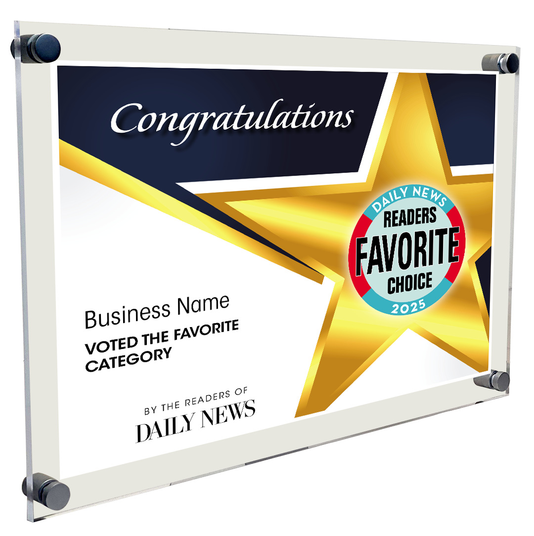 LA Daily News Best Of and Readers Choice Certificate - 10