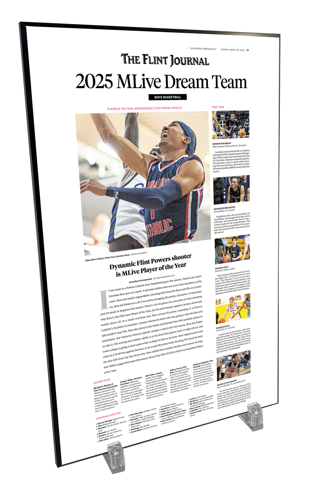 Dream Team - Wood Plaque