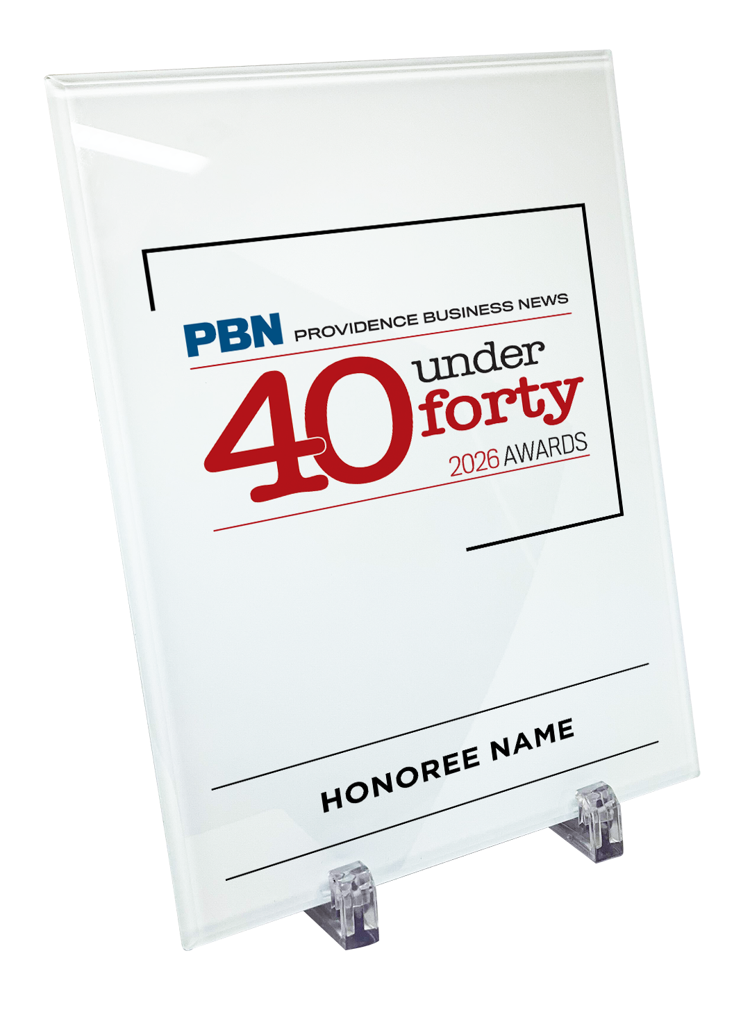PBN Awards - Logo Only Version - Crystal Glass