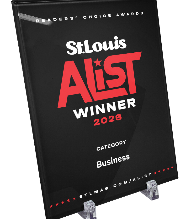St. Louis Magazine A-List Award - Glass