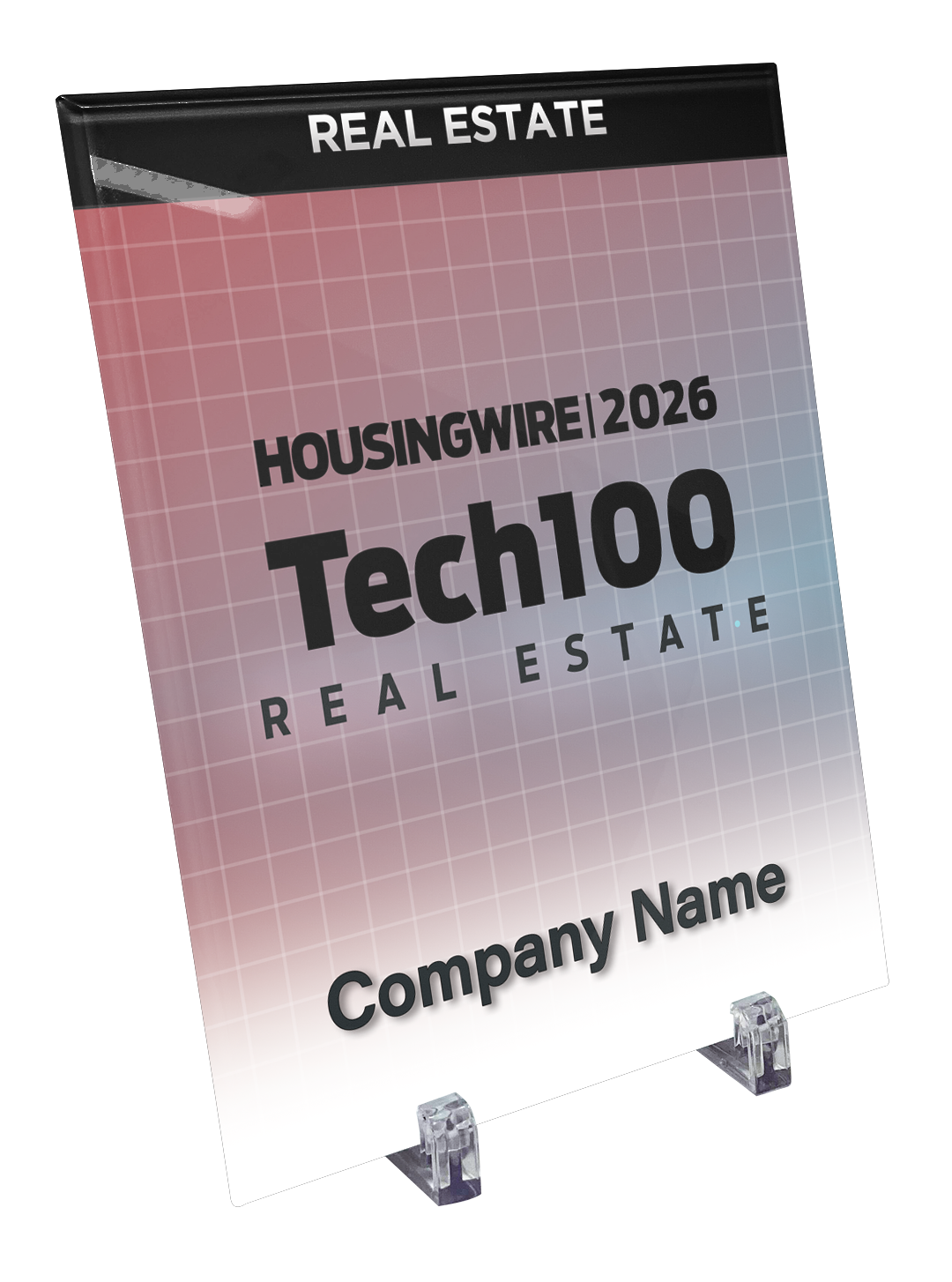 HousingWire Editorial Award Programs Plaque - Glass