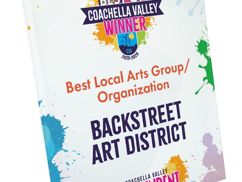 "Best of Coachella Valley" Award Plaque - Glass