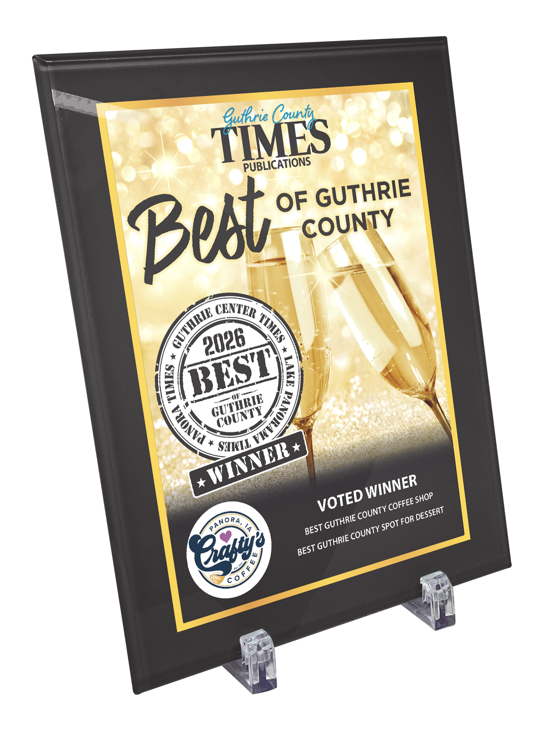 Guthrie Center Times - Best of Guthrie County - Crystal Glass