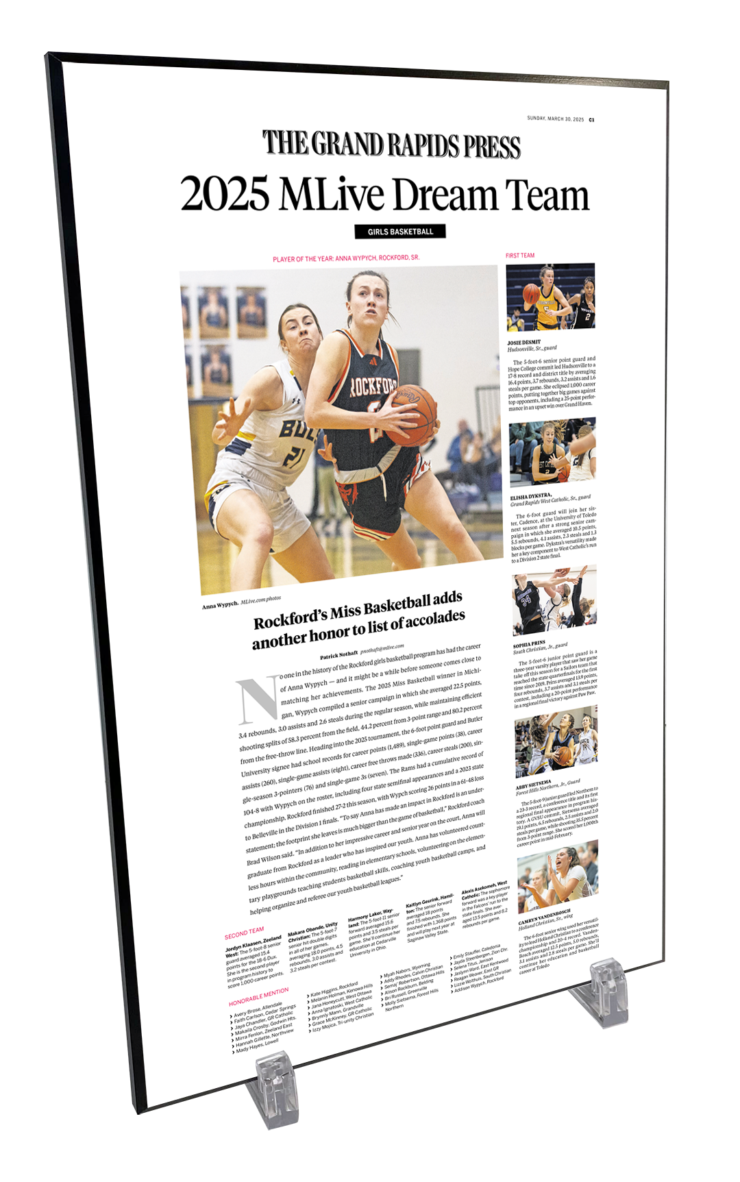 Dream Team - Wood Plaque