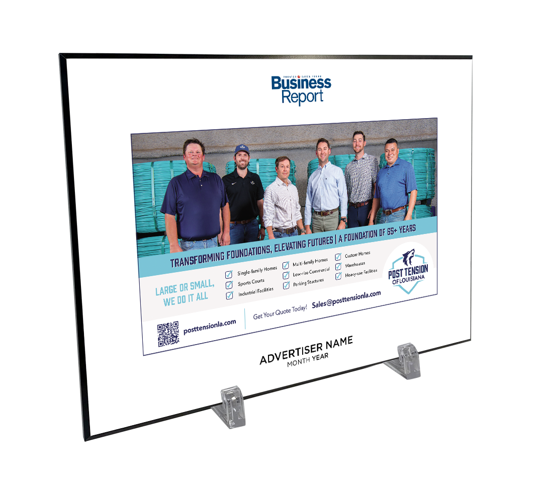 Business Report Advertiser Countertop Display Plaques