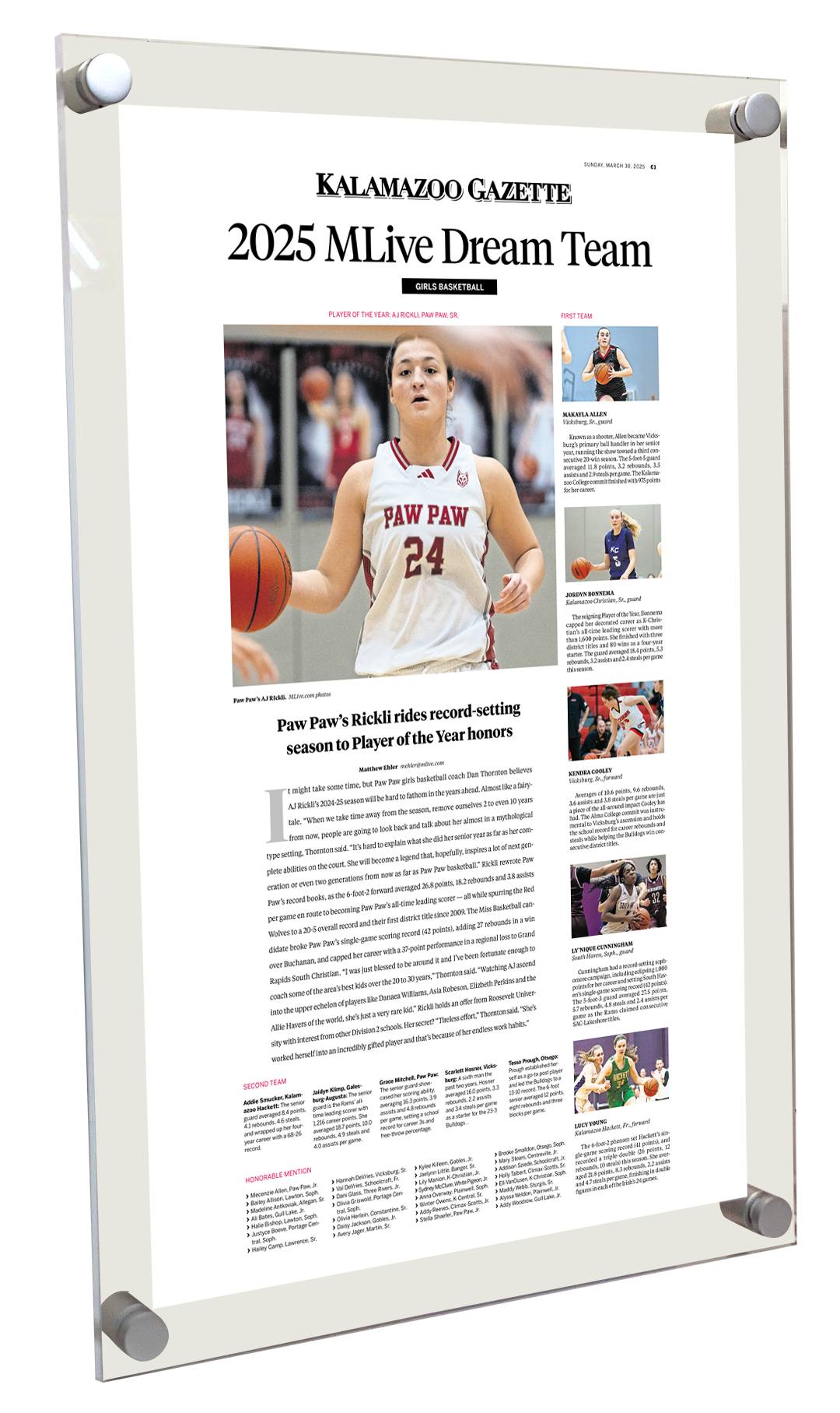 Dream Team - Acrylic Plaque