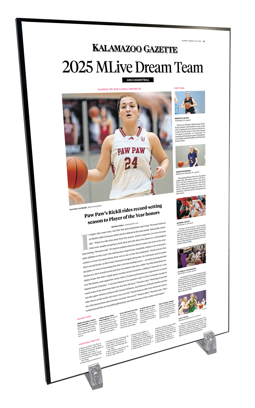 Dream Team - Wood Plaque