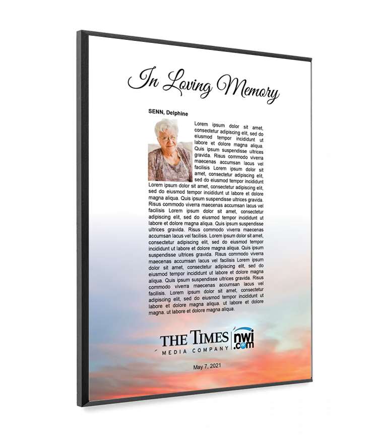 NWI Memorial Plaque - Wood