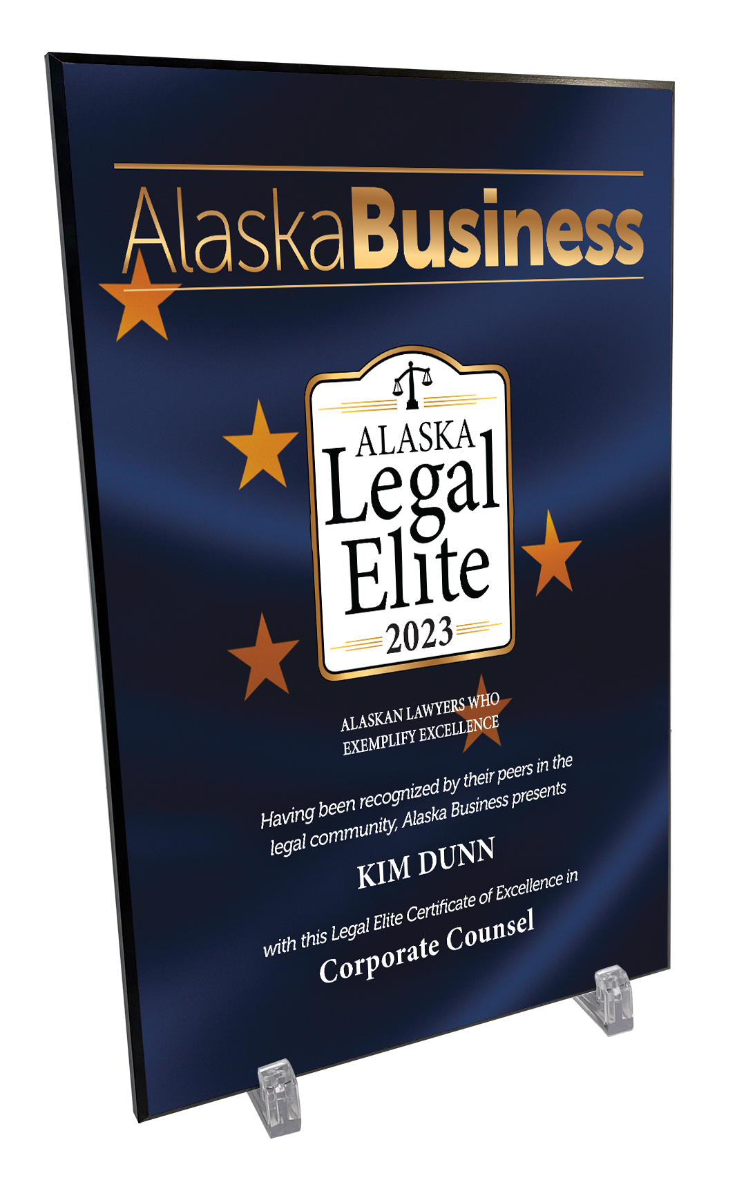 Commemorative Alaska Legal Elite Hardiplaque