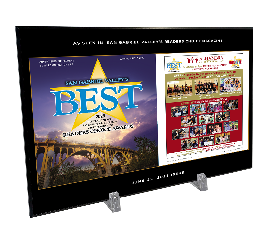 SGVN Best Of Certificate and Readers Choice - Modern Hardi-plaque